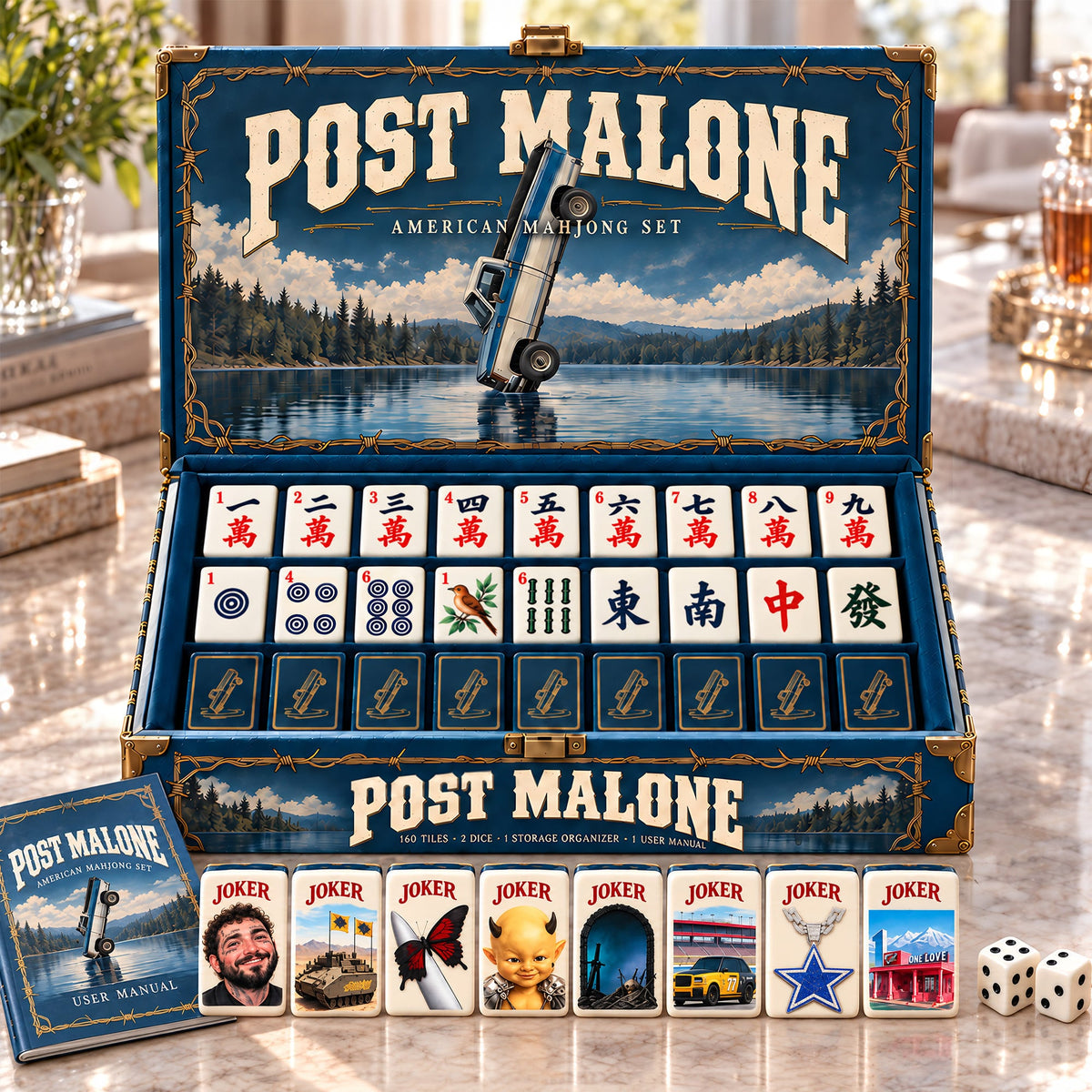 Premium PTML Mahjong Tiles Set TTMH