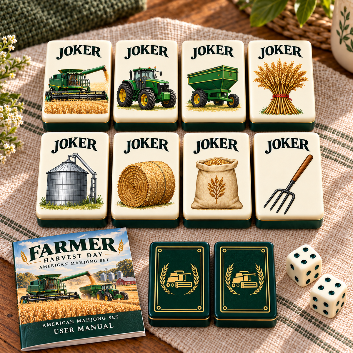 Premium FARM Mahjong Tiles Set TTMH