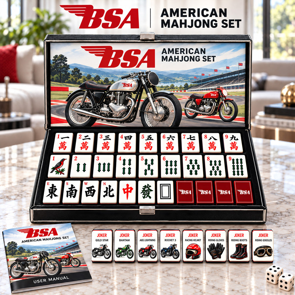 Premium BSA Mahjong Tiles Set TTMH