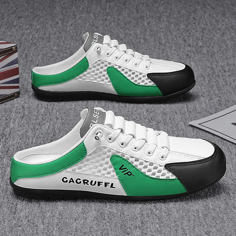 Men's Fashion Soft-soled Half Slippers Summer Men Trendy Bottom Casual Shoes Soft Sole Support Shoes Sneakers Zapatos De Hombre